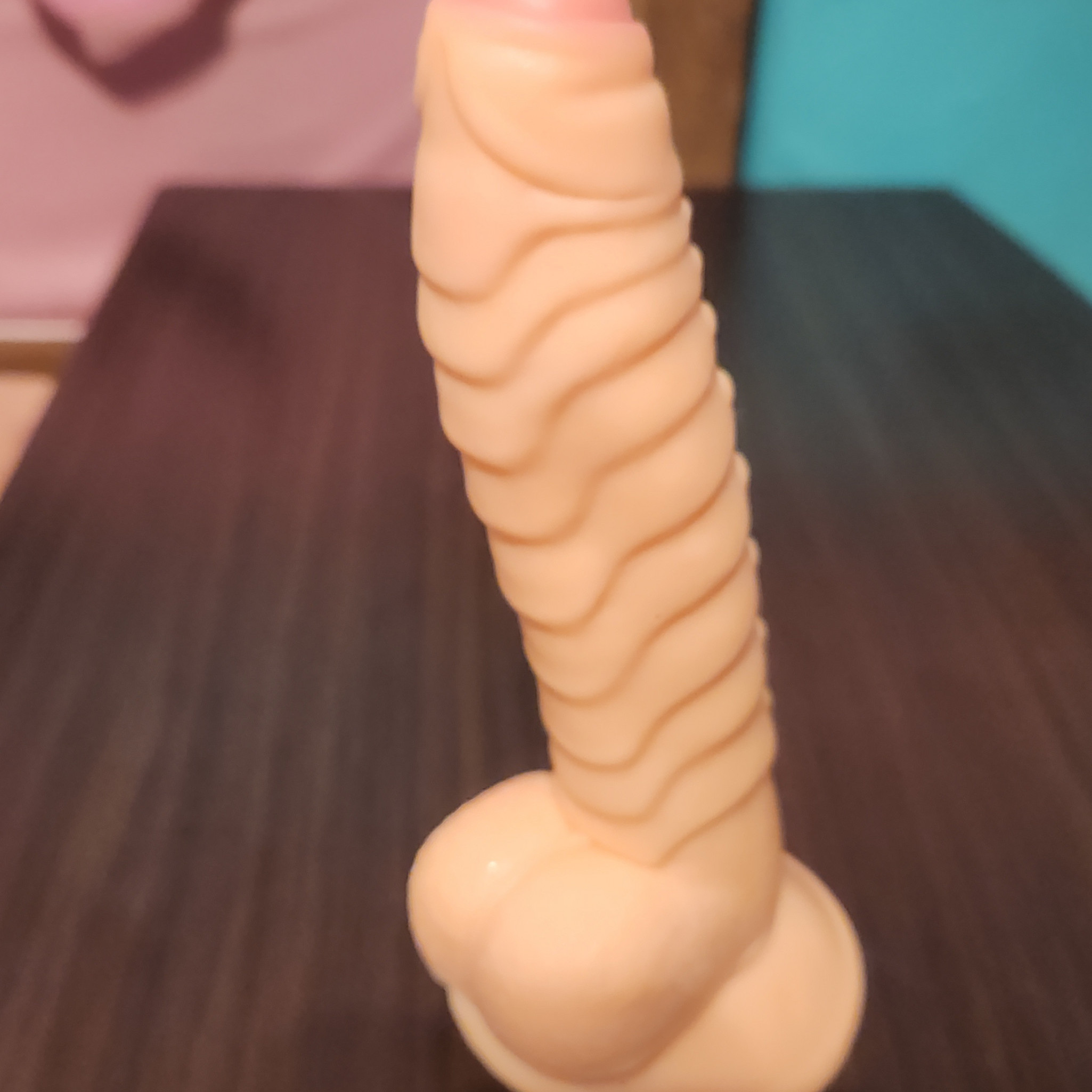 RIBBED DILDO